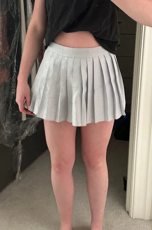 Mini Skort Silver Size XS - Image 3