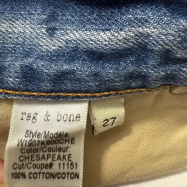 Rag & Bone Distressed Denim Shorts - Image 5