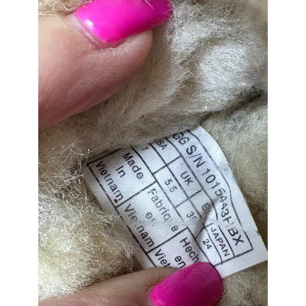 UGG Coquette Quilted Suede Slippers Womens 7 Berry Pink Shearling Lined‎ Cozy - Image 7