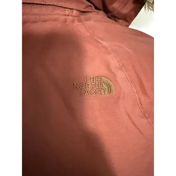 The North Face Arctic II Maroon Red Waterproof Goose Down Parka Jacket - Image 4