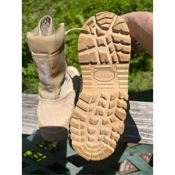 UFCW 8430 Womens Military Army Desert Combat Boots Steel Toe Vibram Sole Sz 5 XW - Image 4