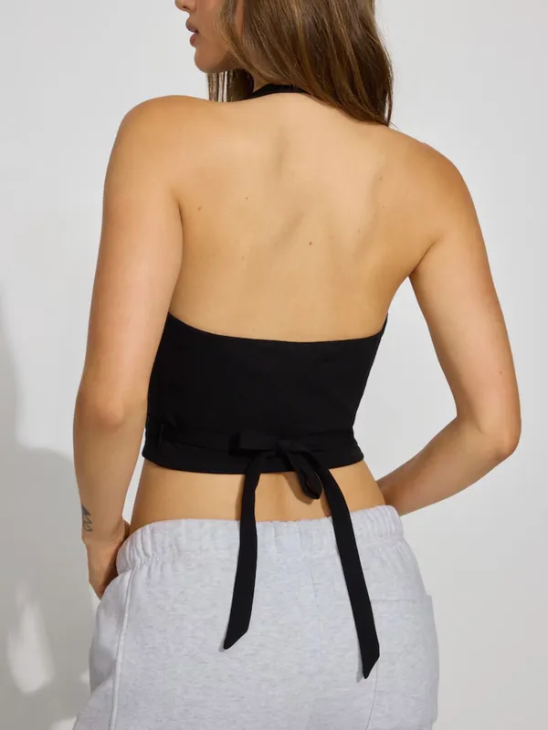 Garage Halter Wrap Top - Image 2