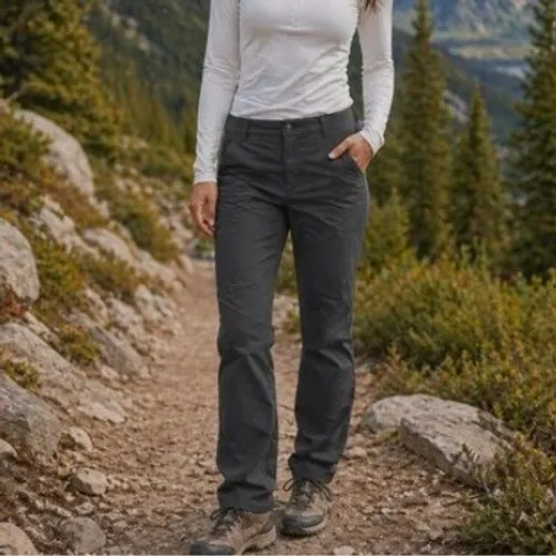 1245 | Columbia Omni-Shield‎ Hiking Gorpcore Utility Pants Sage Green Women 4S - Image 2