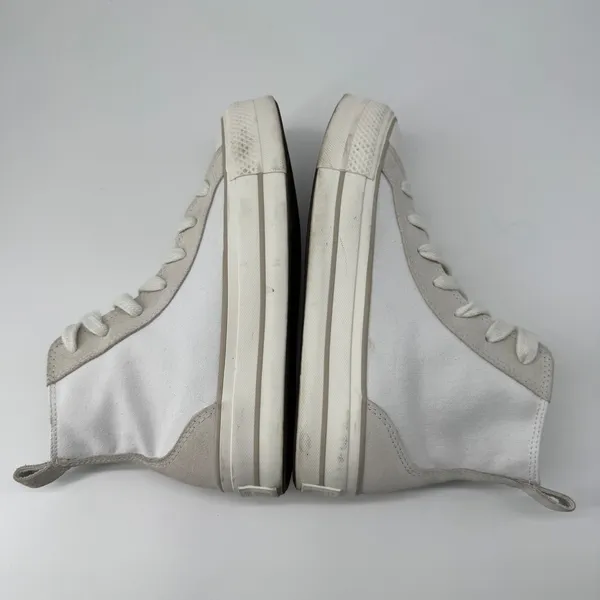 Converse Chuck Taylor All Star Lift High Top Womens 8 Canvas Suede Neutral Clean - Image 6
