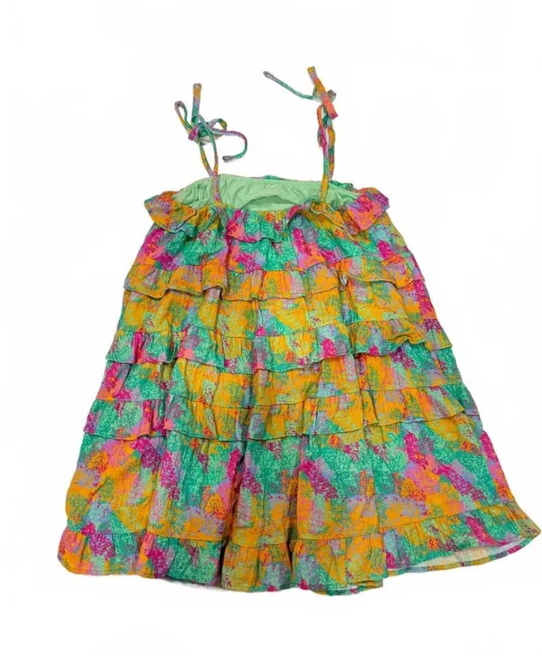 Talulah Vibrant Floral Tiered Mini Dress - Image 3