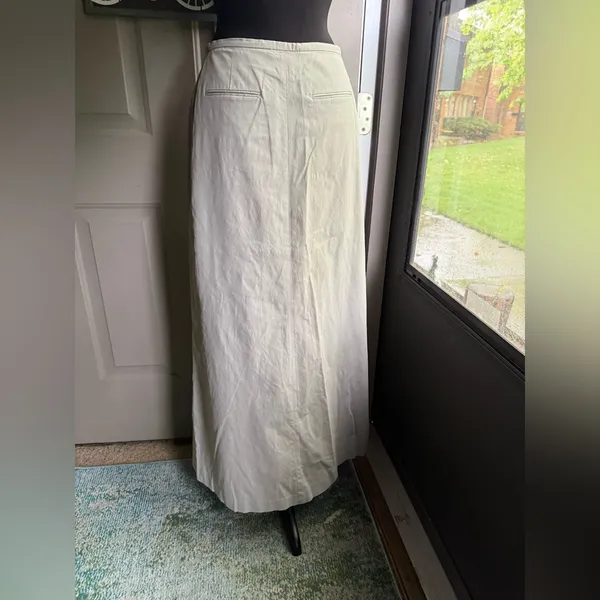 Vintage 2000 Y2K Banana Republic maxi minimalist skirt, size 8 - Image 8