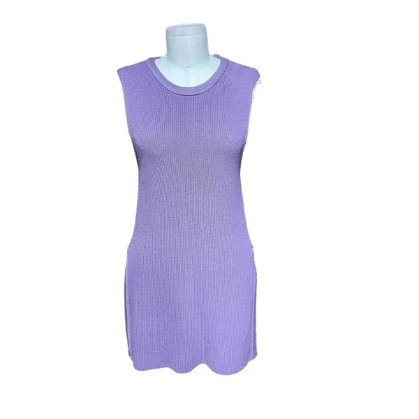 Aritzia Wilfred‎ Palmier Sleeveless Tunic Sweater Purple Size Medium - Image 3
