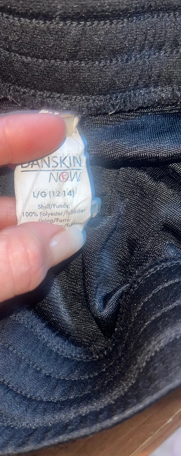 Danskin Black Dri-More Shorts Large - Image 3