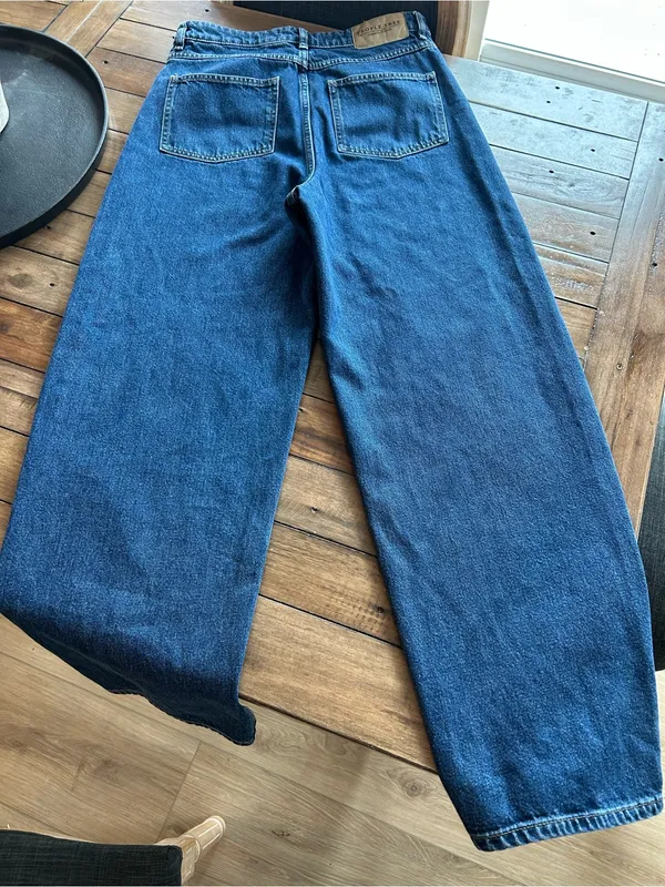 People Tree Barrel Enora Dark Wash High Rise Jeans 6 - Image 14