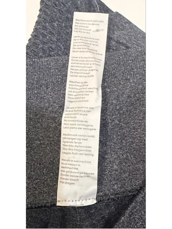 Fabletics NWT’s Women’s M/6-8 Seamless High-Waisted Mesh Leggings Dark Grey - Image 5