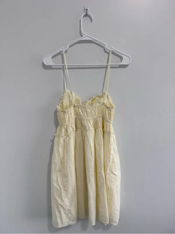 NWT aerie yellow cotton milkmaid sundress - Image 7