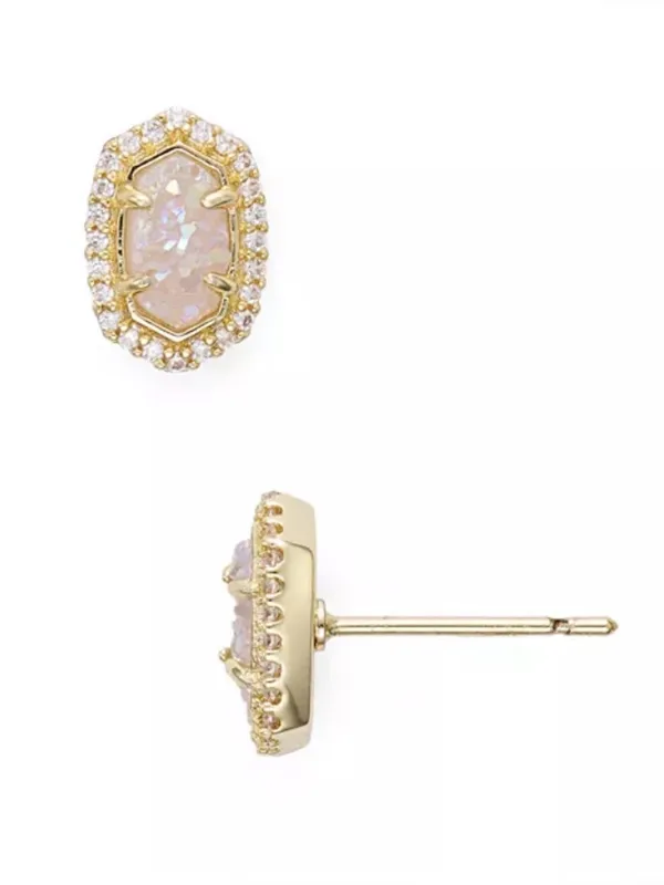 KENDRA SCOTT Gold Cade Stud Earrings - Image 5