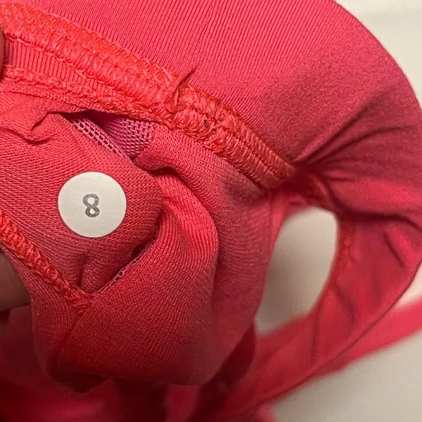 Lululemon Pack It In Bra Neon Pink Size 8 - Image 10