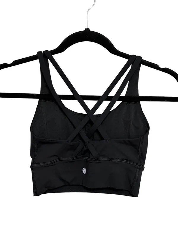 Lululemon Energy Long Line Bra in Black - Size 2 - Image 4