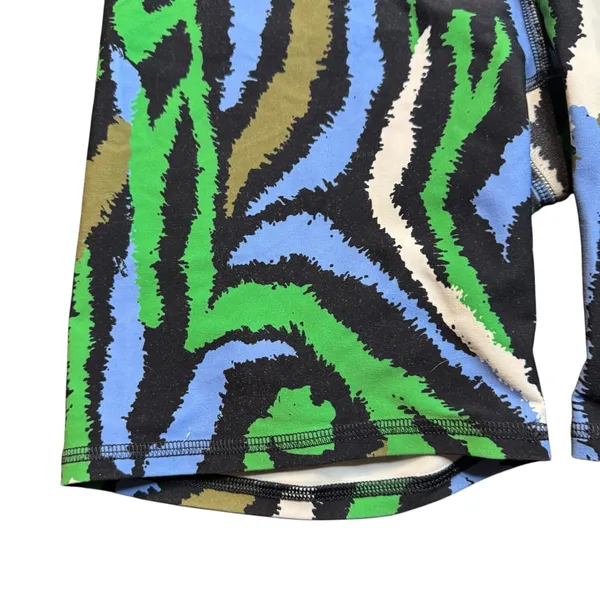 Diane Von Furstenberg X Target Womens Bike Shorts Disco Zebra Green Multi Medium - Image 3