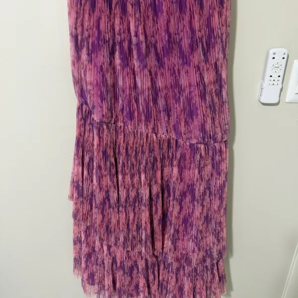 Hutch Womens Strapless Renza Gown Maxi Dress Size 8 Pink Purple - Image 5
