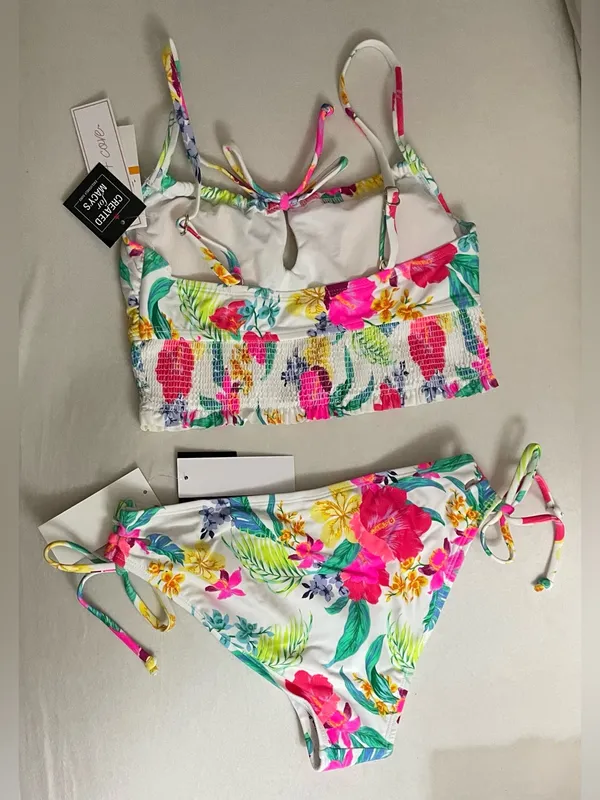 Salt & Cove SET Bikini Swimsuit Multi Colored Size S Juniors NWT - Image 4