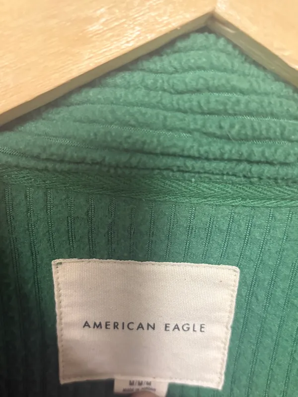 American eagle green Sherpa Shacket size medium - Image 5