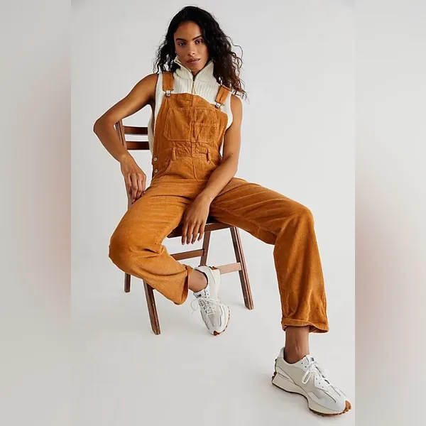 Free people ziggy cord overall jumpsuit - Image 3