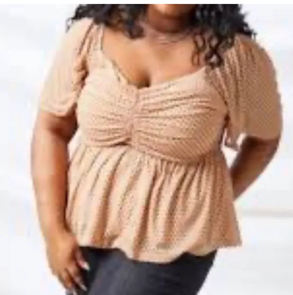 Altar'd State Arula Polka Dot Blouse - Image 2