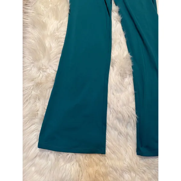 Halara Womens Sz XS Tall Pull On Wide Leg Pant Teal Blue Green High Rise 0270389 - Image 3
