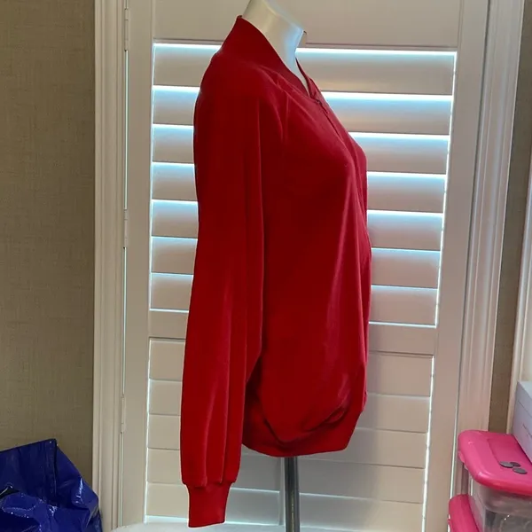 Westbound Women's Bold Red Bomber Jacket - Image 2