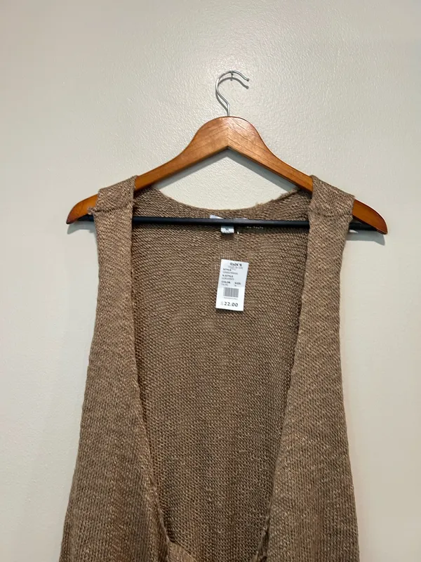 NWT crochet cardigan (M) Brown Size M - Image 4