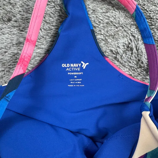 Old Navy Activewear Set Women's Small/Medium Blue Geometric - Image 8