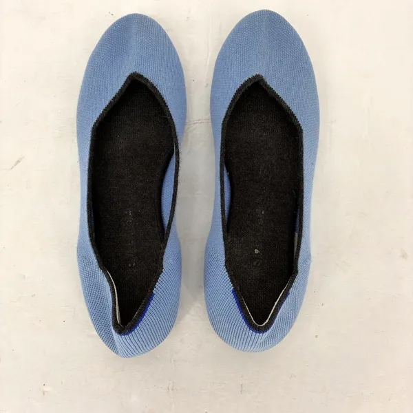 Rothy's The Daily Flat Womens 9 Ice Blue Merino Wool Ballet Flats Shoes - Image 4