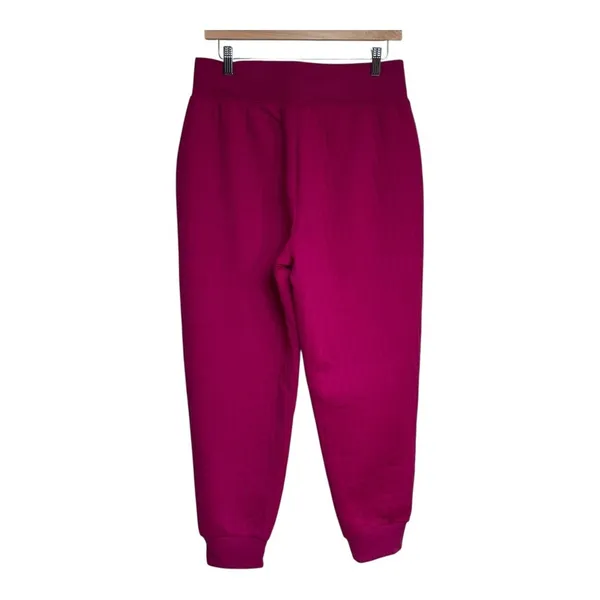 A New Day Womens Ribbed Knit High Waisted Jogger Pants -‎ Magenta Medium - Image 4