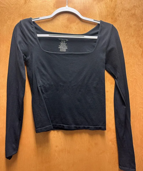 Black Free People Long Sleeve Top - Image 3