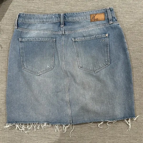 Mavi Jeans distressed Pearl Frieda denim mini skirt size large - Image 6