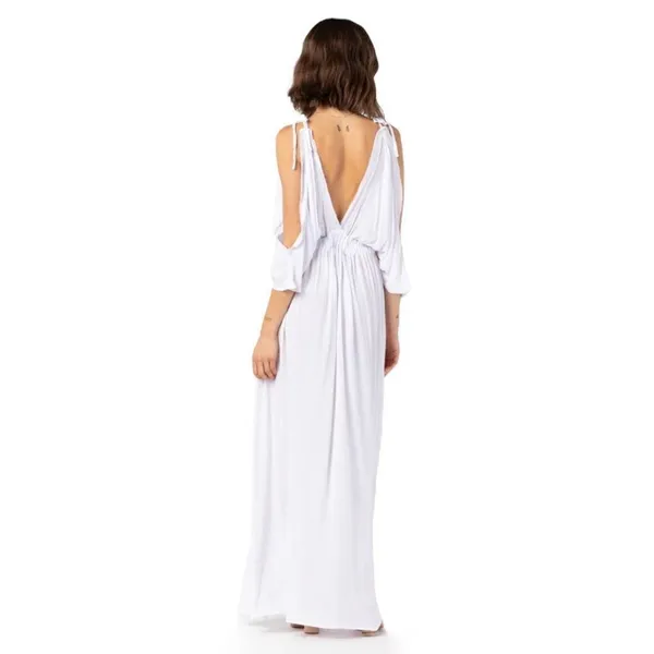 Tiare Hawaii Pez‎ Cantina Dress in White - Image 3