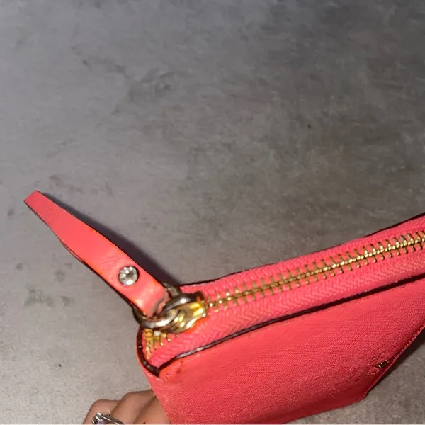Kate Spade New York Wristlet Pink Wrap Around Zipper Wrist Strap Wallet - Image 3