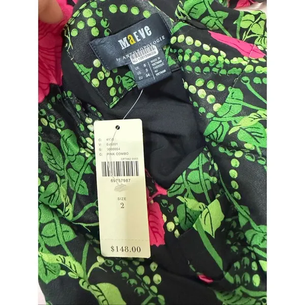 NWT Anthropologie Maeve Ruched Midi Dress size 4 - Image 9