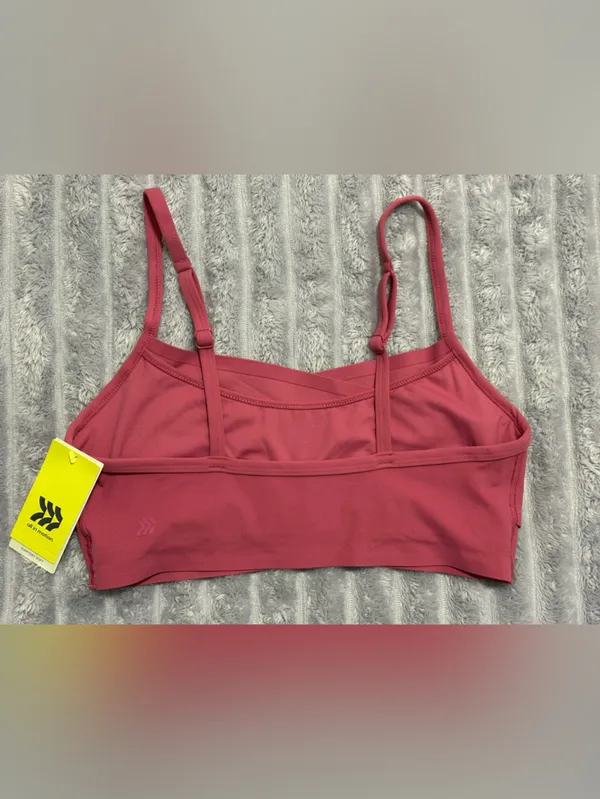 all in motion Rose Red Strappy Sports Bralette - Image 2