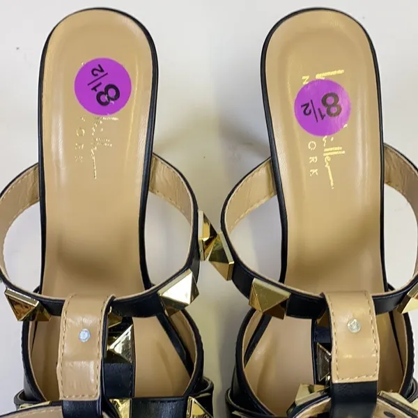 Nicole Miller NY Women’s Studded‎ Heel with Strap A9 - Image 8
