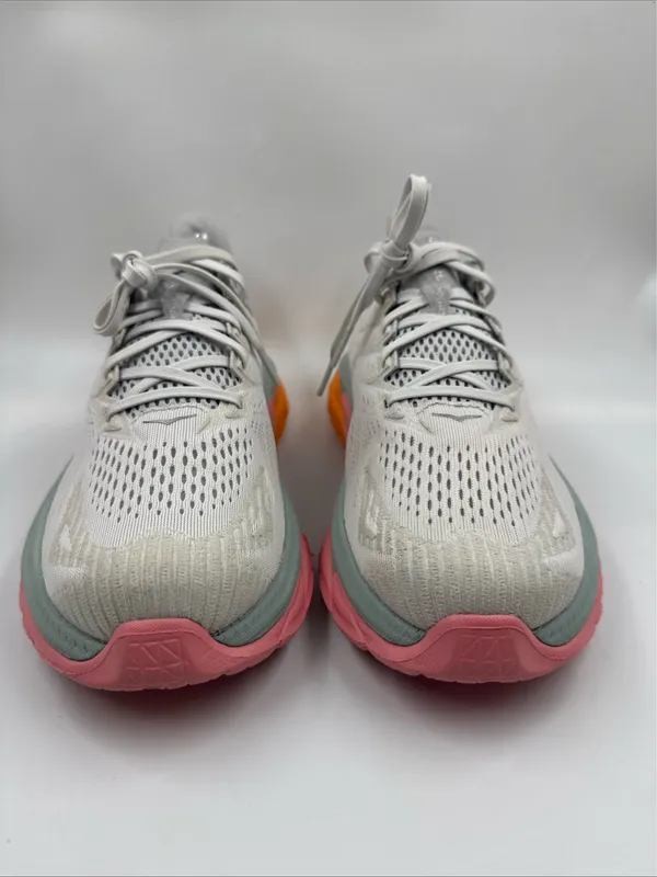 Hoka One One Women’s Clifton Edge Running Shoes Us10 Gray Pink Orange 1110511 - Image 2