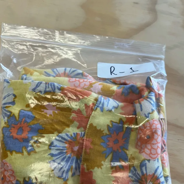 Marine Layer Camila Dress V-Neck A-Line Mini Yellow Vintage Floral Print Small‎ - Image 13
