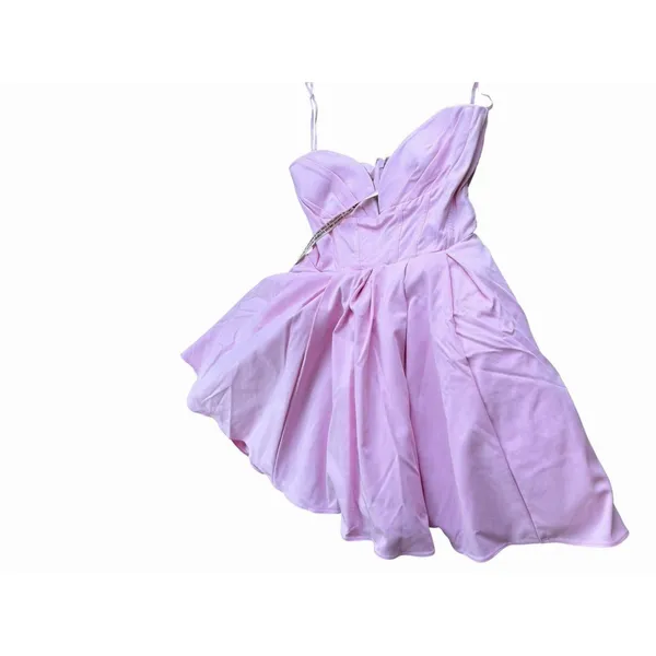 NEW House of CB Mar Cotton Candy Pink Strapless Pirouette Mini Dress Bustier - Image 6