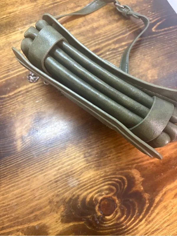 Olive green crossbody purse - Image 4