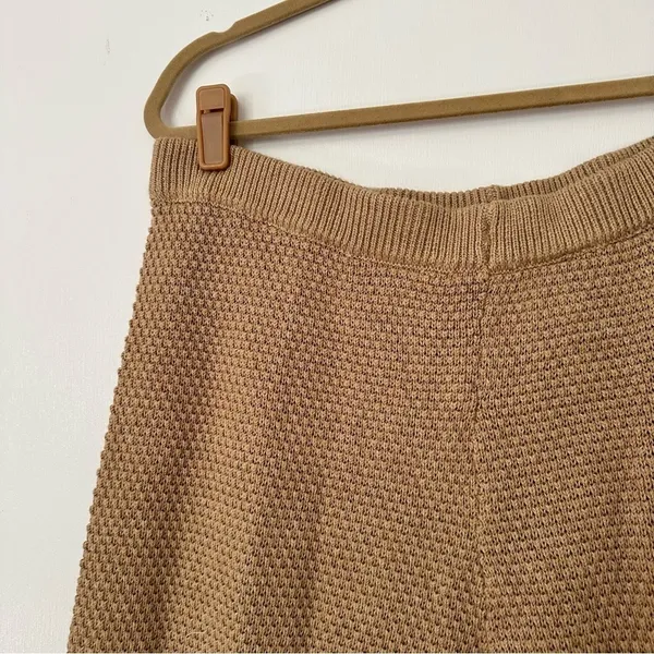 Free People Beach Hailee Wide Leg Lounge Pants Women’s Large Tan - Image 6