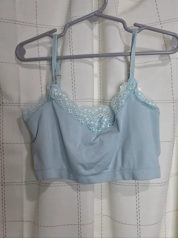 Anthropologie Seamless Lace-Trim Bralette XXS/XS - Image 2