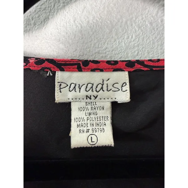 Paradise NY Vintage Y2K Flowy beaded Maxi Dress Size Large - Image 5