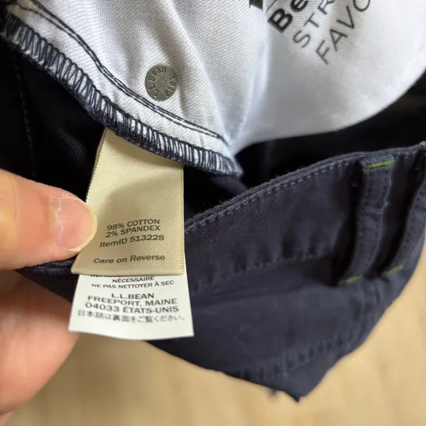 L.L. Bean NWT Women's Classic Navy Straight Leg Favorite Fit Pants Size 6R - Image 9