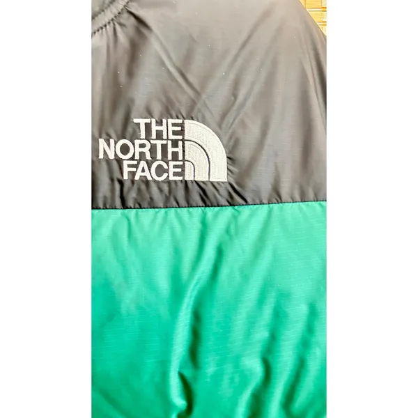 The North Face Nordic 700 fill goose down green puffer jacket no hood men’s szM - Image 8