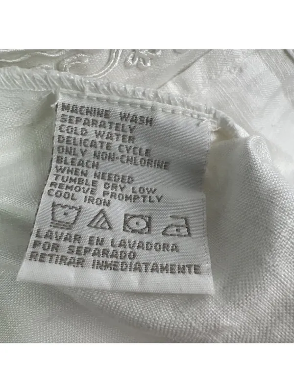 Elisabeth Sz 1X 100% Linen White Tunic Blouse Lagenlook Minimalist Coastal - Image 8