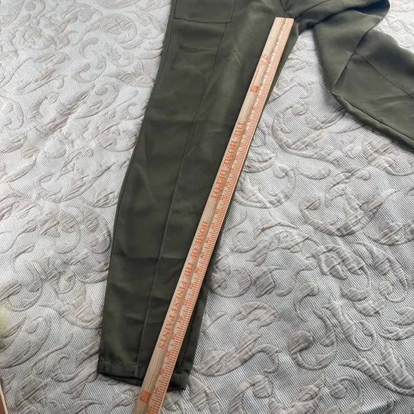 Ted Baker‎ London Olive Green Drawstring Jogger Trousers Size 0 Tapered Pants - Image 7