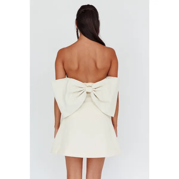 Miou Muse Purple Strapless Bow Back Mini Dress Size Small NWT Cocktail Party - Image 12