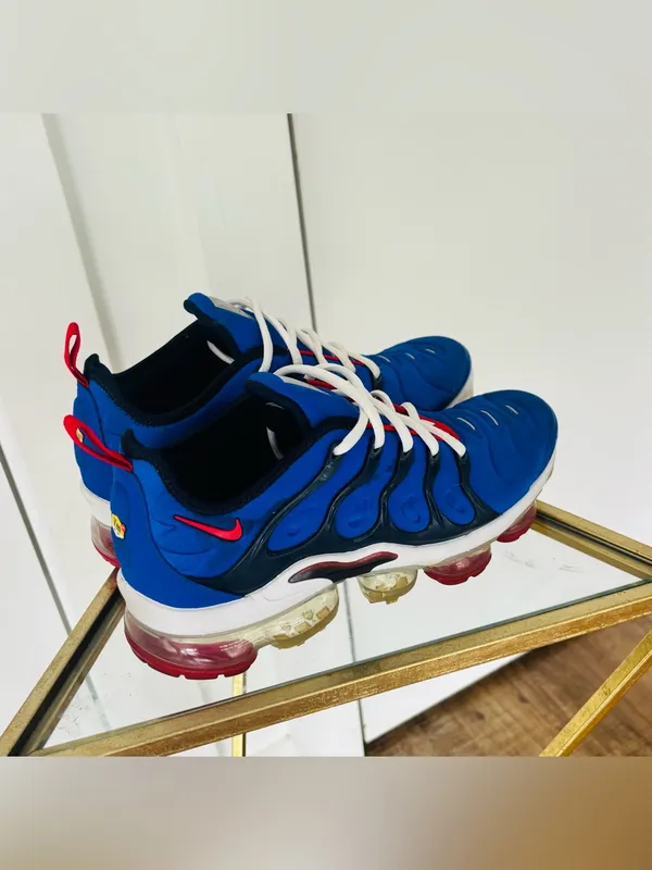 Nike Air Vapormax Plus Racer Blue/University Red-obsidian-white size 8M 9.5W - Image 6